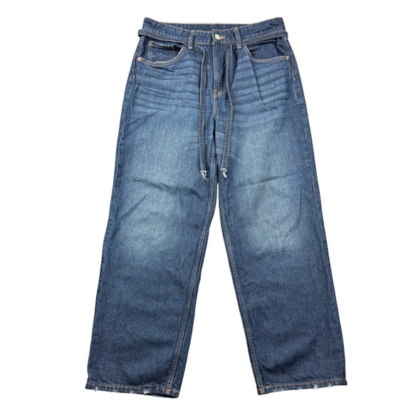 H&M Denim - H&M Super Baggy Loose Fit Jeans Women 6 Blue Medium Wash Denim Wide Leg